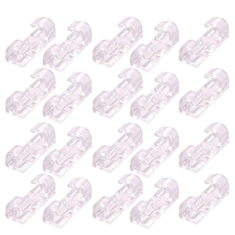 20pcs Wire Storage Clips Securing Tool Cable Clamp Cable Housing Data Line Finishing
