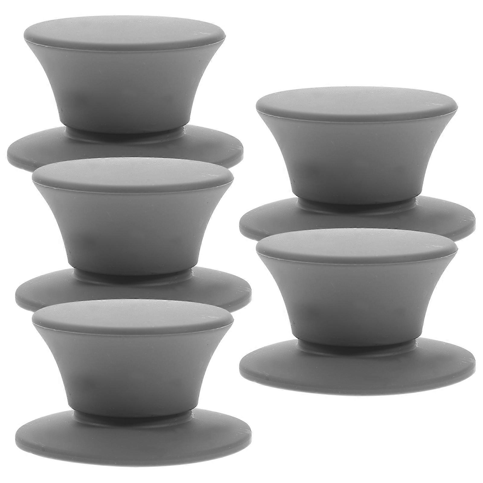 5pcs Pot Lid Handle Heat-resistant Silicone Cookware Lid Replacement Knob