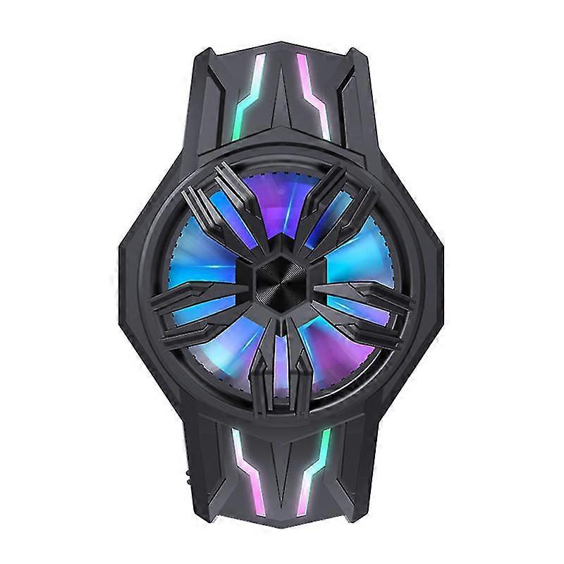 S1-3030 Semiconductor Cell Phone Cooler Rgb Mobile Phone Radiator Mini Smartphone Cooling Fan Low Noise For Game Movie Live Streaming Vlog Support 68-