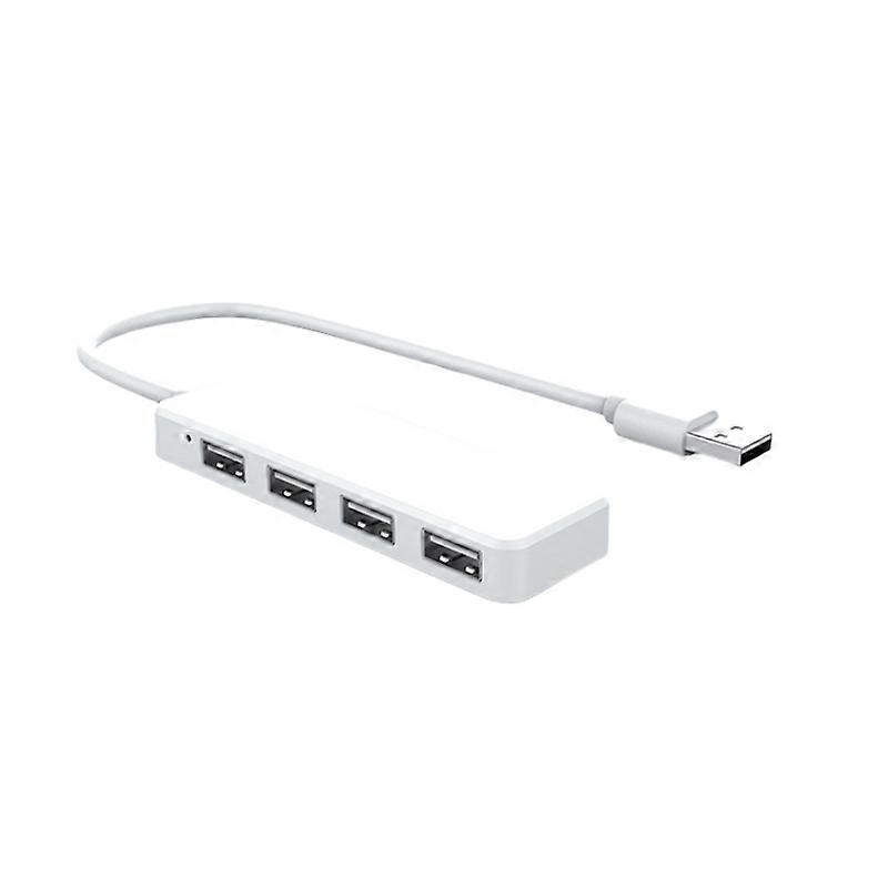 USB Port Hub Multifunctional Plug Play Compact 4-in-1 USB 2.0 Extension Adapter for Laptop