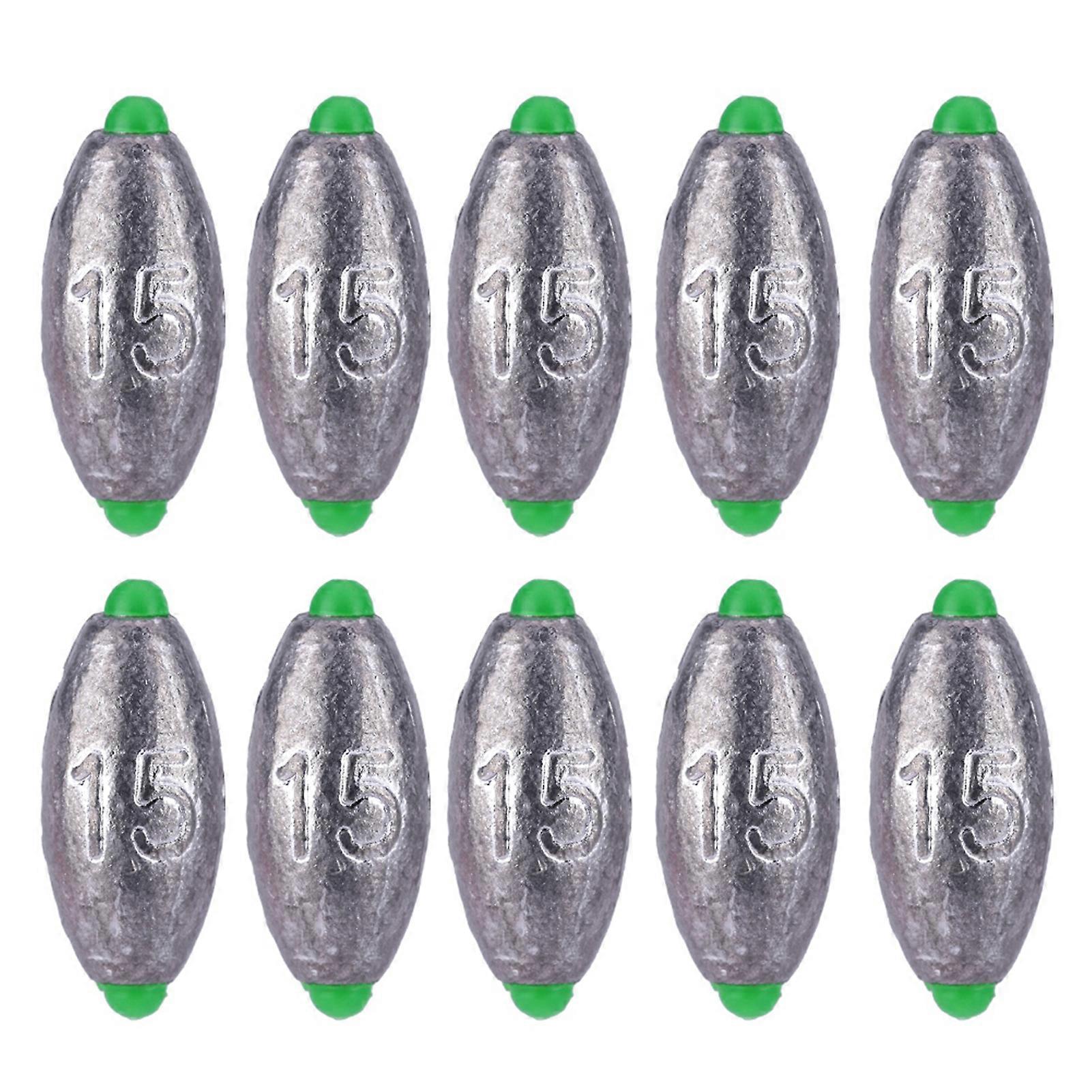 202410pcs 5 Sizes Removable Split Shot Sinkers Weights Fishing Sinker Tackle Kits