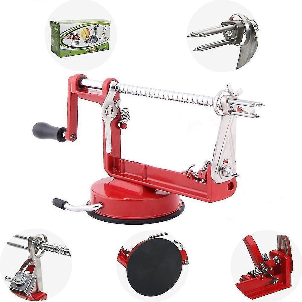 Apfelschäler, Apfelschäler Slicer Saugbasis Durable Heavy Duty Klingenschäler