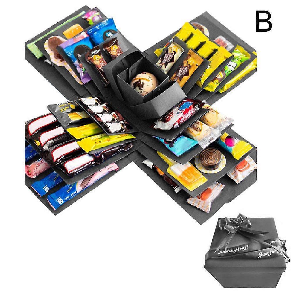 DIY Explosion Gift Box, 5 Layer Snack Explosion Box, Scrapbooking Box
