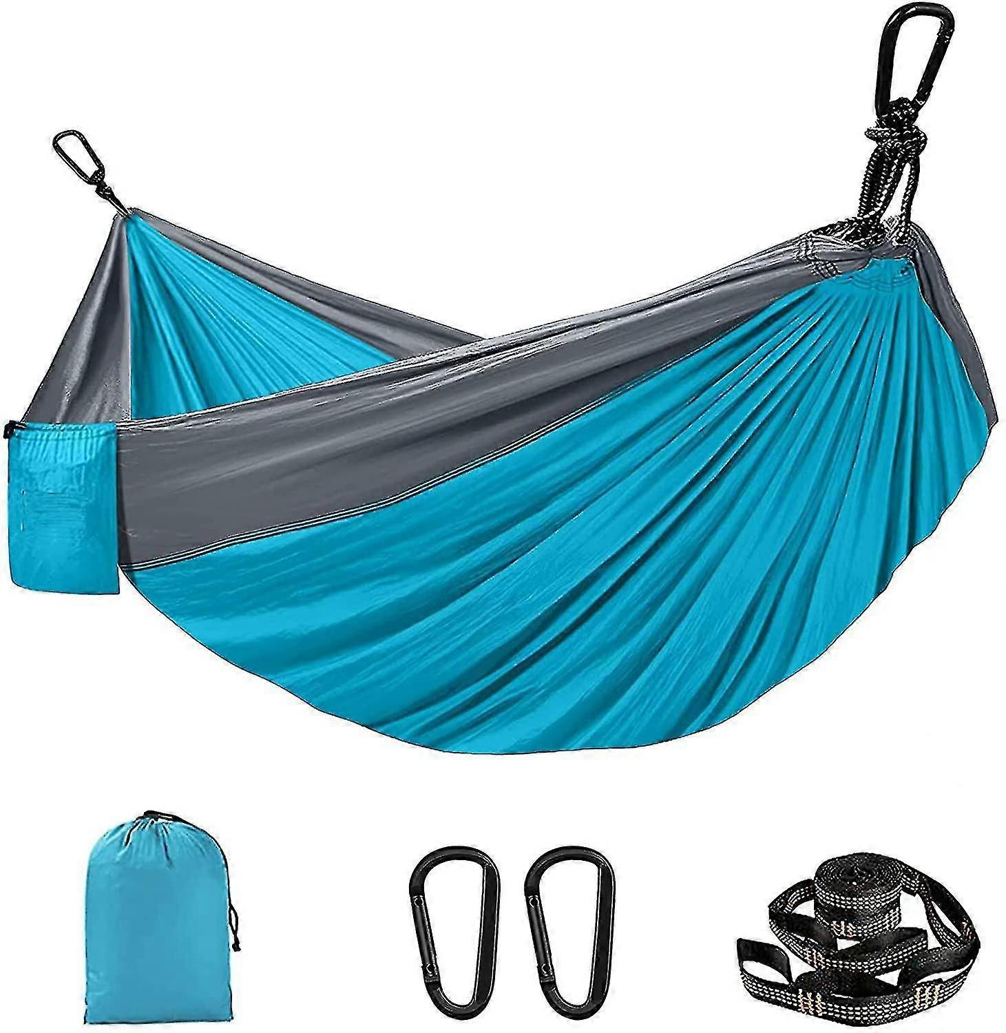 Hanging Hammock 280x180cm, Single Or Double Camping Garden Hammock With Portable Bag, Max Load Capacity 300kg