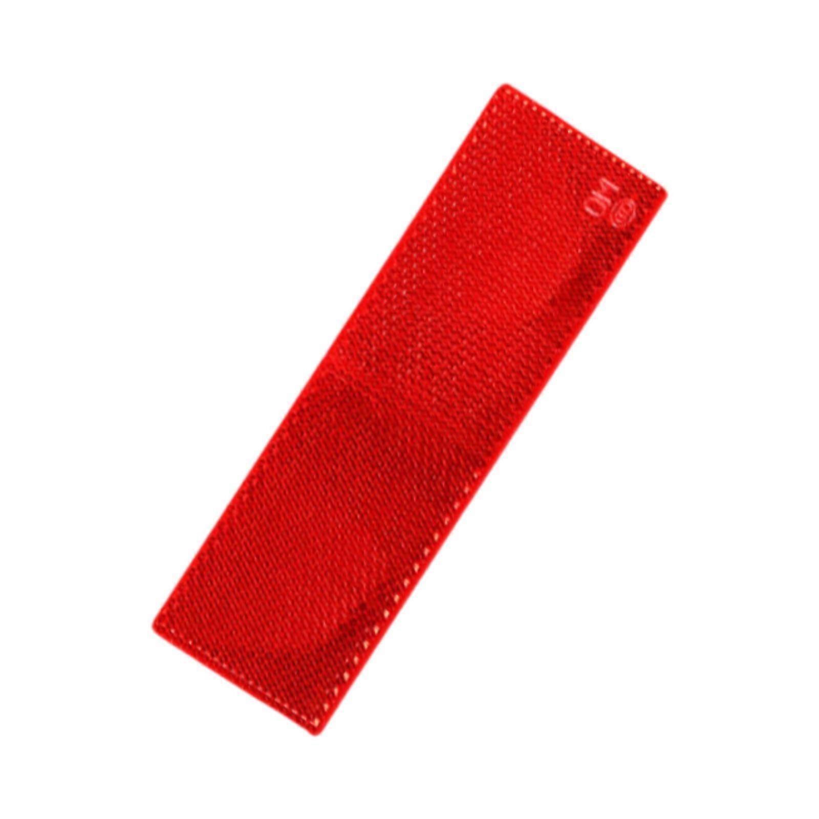 Reflective Stickers Portable Reflective Tape for Trailer Mailboxes Bike Red No Hole