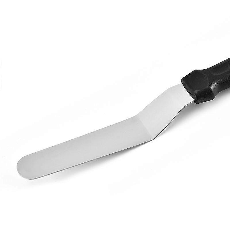 Spot 6 polegadas 8 polegadas 10 polegadas 12 polegadas de aço inoxidável alça de plástico creme espátula bolo beijador raspador ferramenta de cozimento