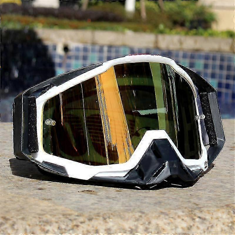 Açık Motosiklet Gözlükleri - Bisiklet Spor Atv Kir Bisiklet Yarış Gözlükleri - Fox Motokros Google Mx Kask Uyumlu - Sagan Race Edition