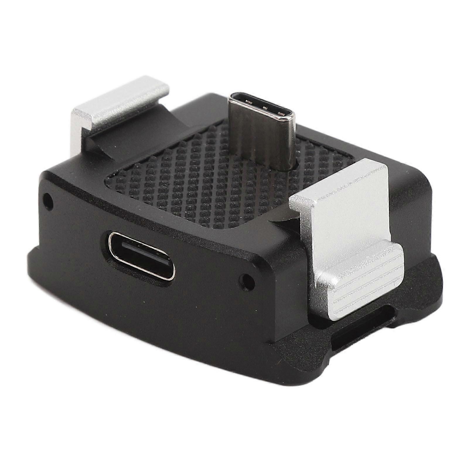 Sports Camera Charging Adapter Base Quick Release Type C Charging Dock with 1/4 Mount Adapter for Osmo Pocket 3