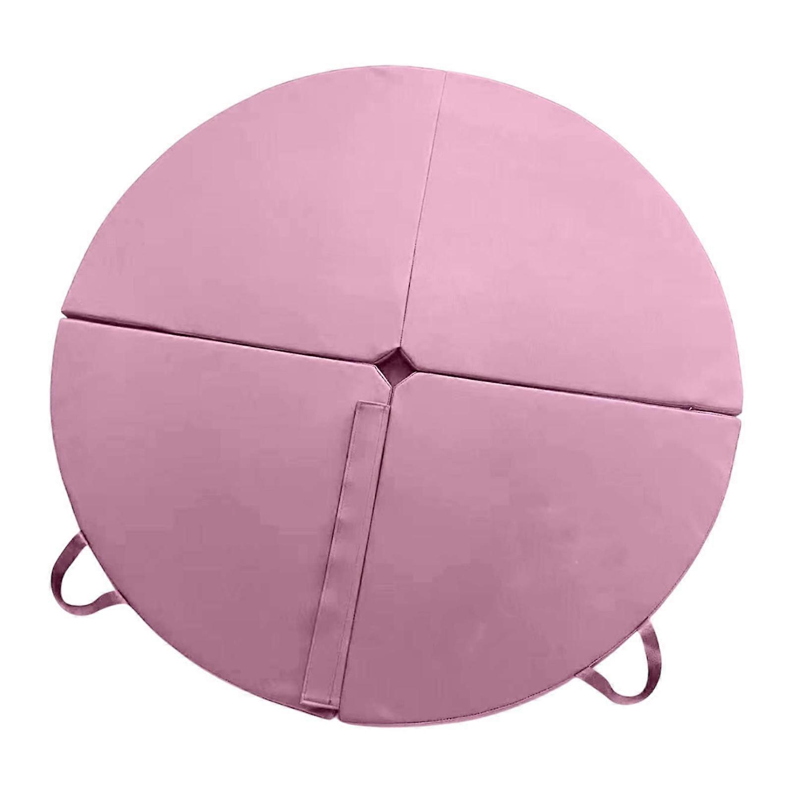 Pole Dance Mat Round Protective Mat for Home Gym Pole Dance Training Workout Pink
