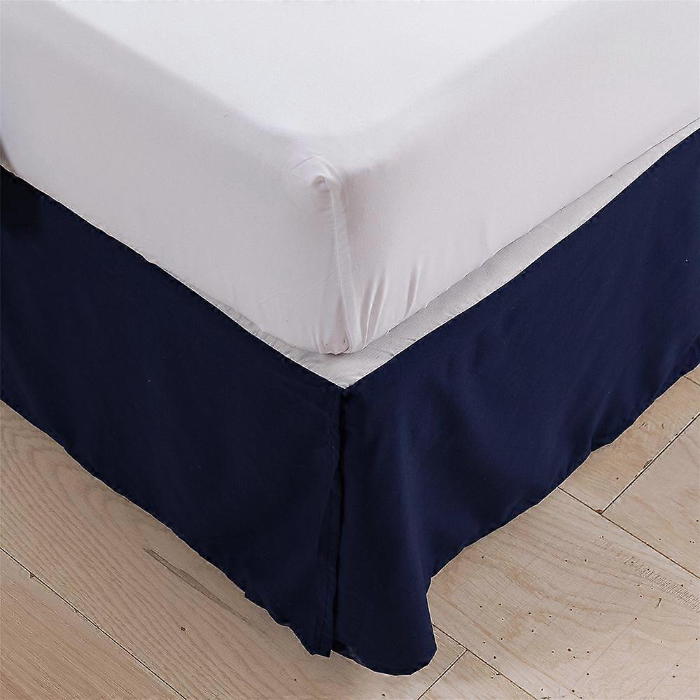 Saia de cama plissada para camas, fácil de instalar saia de cama, antiestática, resistente a rugas e resistente ao desbotamento