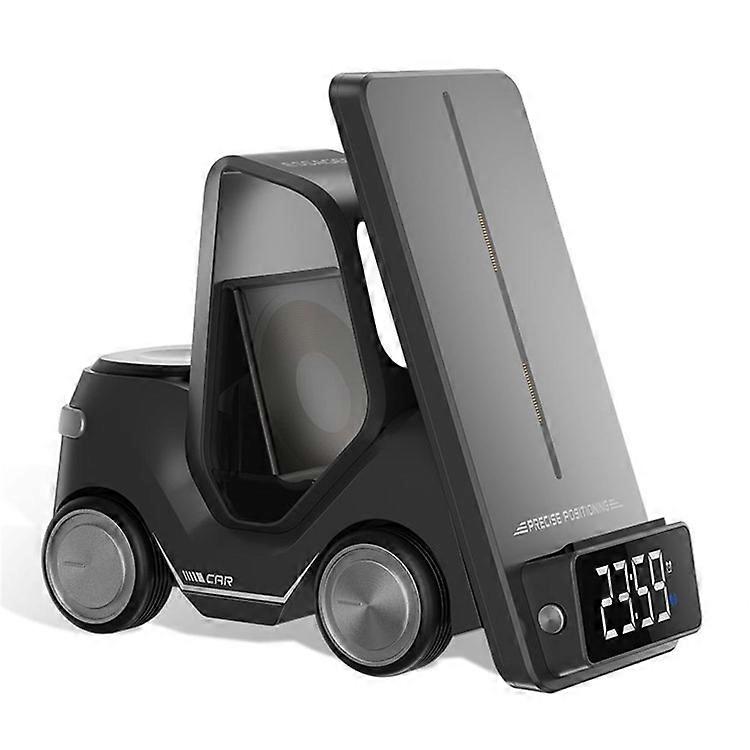 ESSAGER 15W Wireless Charger Desktop Gabelstapler Form Dekoration Wecker