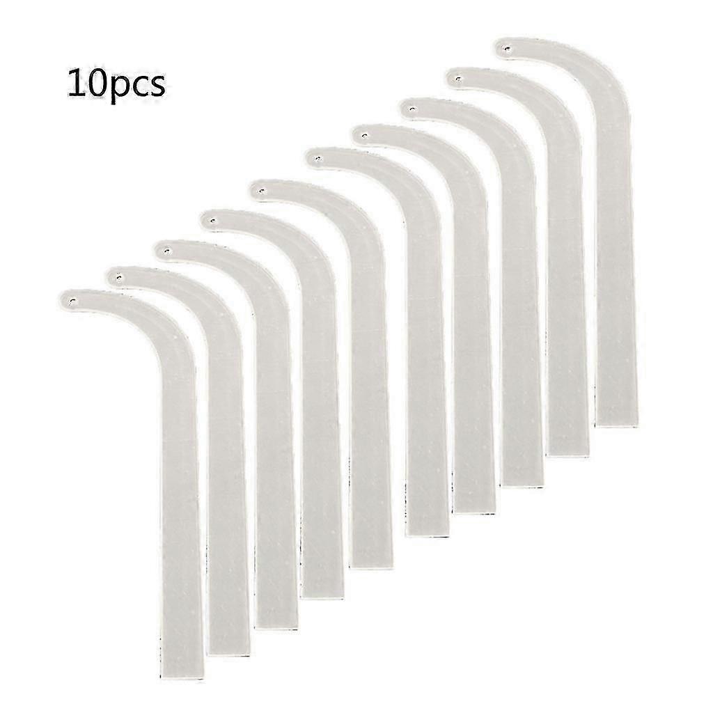 10Pcs Clear Plastic Food Container Cake Containers Carriers Packaging Box with Lids 6inch