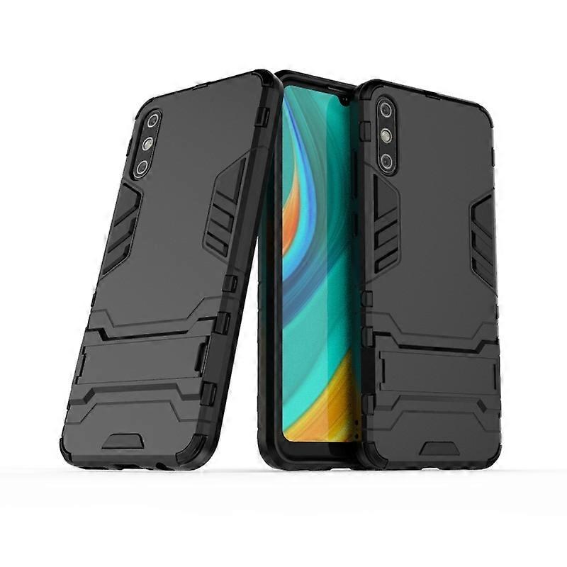 Shockproof PC + TPU with Holder For Huawei Enjoy 10E