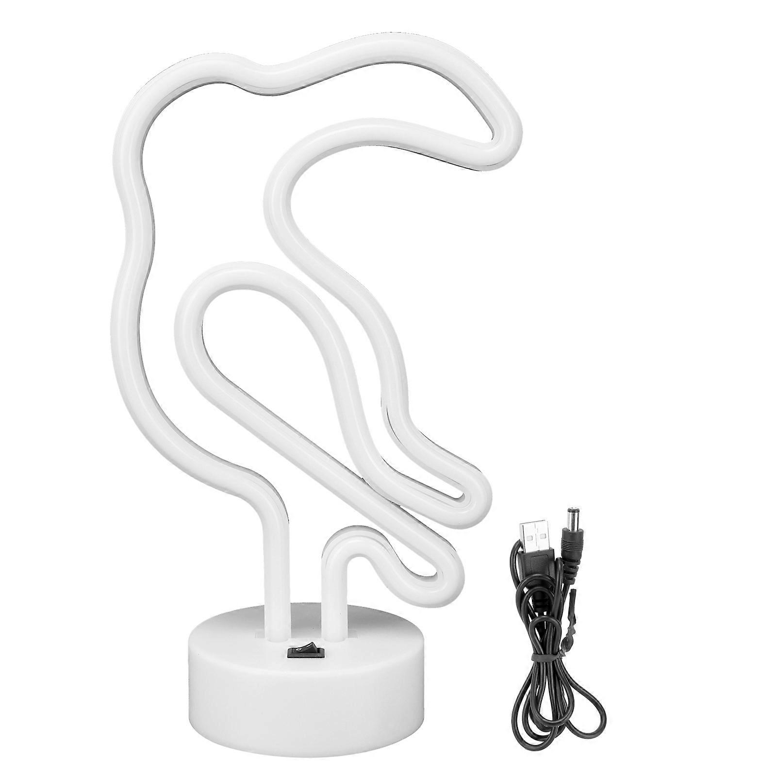 Bird Shape Neon Light Desktop Night Light For Wedding Party Room USB/Battery Powered