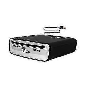 مشغل CD عالمي خارجي للسيارة - مشغل CD محمول ، يوصل بمنفذ USB للسيارة ، كمبيوتر محمول ، تلفزيون ، C-
