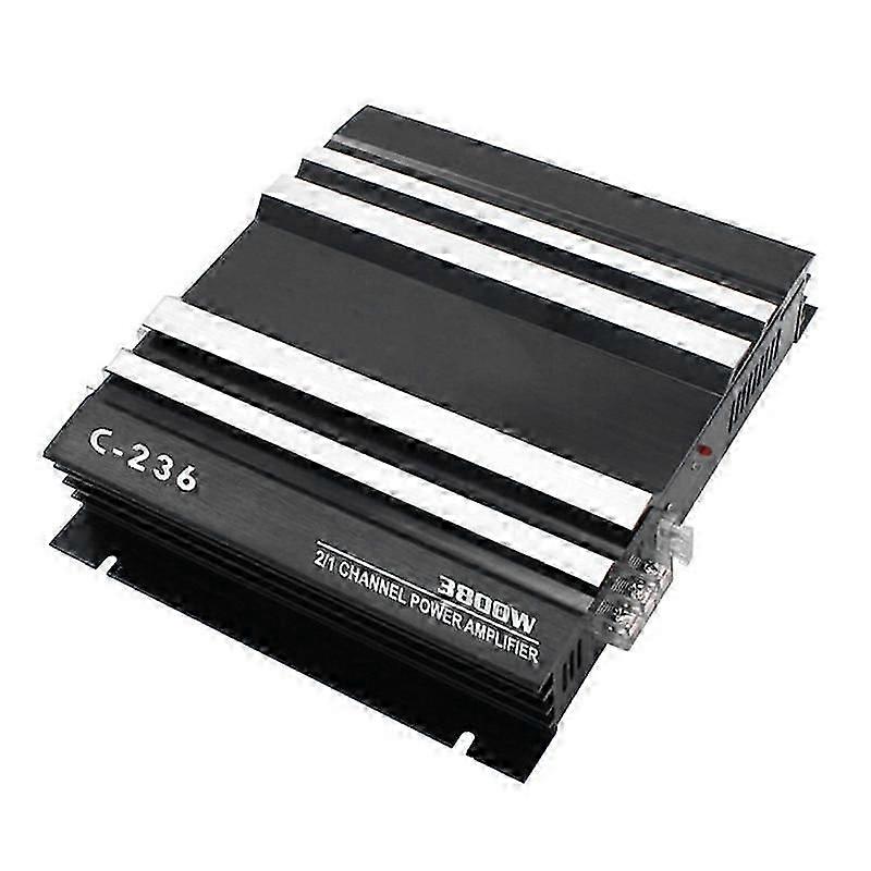 3800w Hochleistungs-Auto-Soundverstärker 2-Kanal-Auto-12-V-Verstärker Stereo-Auto-Audio-Empfänger für Auto