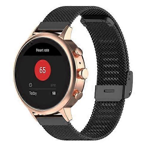 18mm Metal Mesh Wrist Strap Watch Band for Fossil Female Sport / Charter HR / Gen 4 Q Venture HR