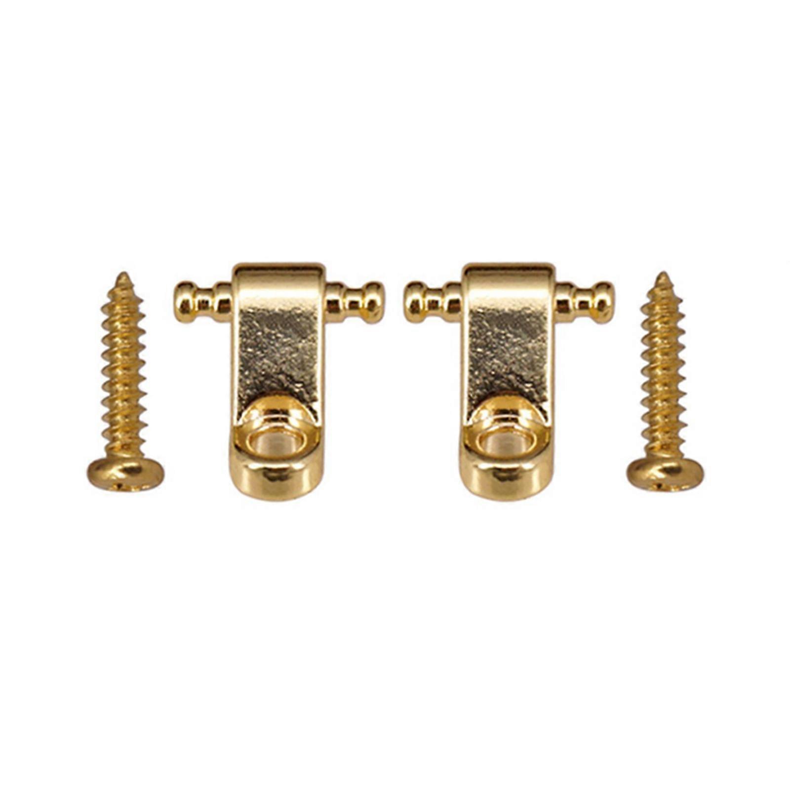 2 Pcs Roller String Trees Guitar String Guide String Retainer with Mounting Screws Electric Guitars Bass String Guides  Golden