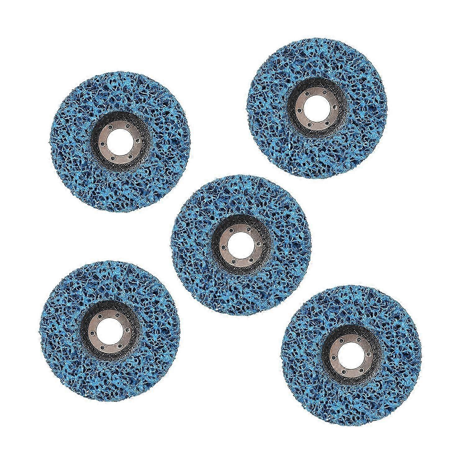 5pcs Poly Strip Abrasive Disc Rust Paint Remover Grinding Wheel for Angle Grinder(115mm)