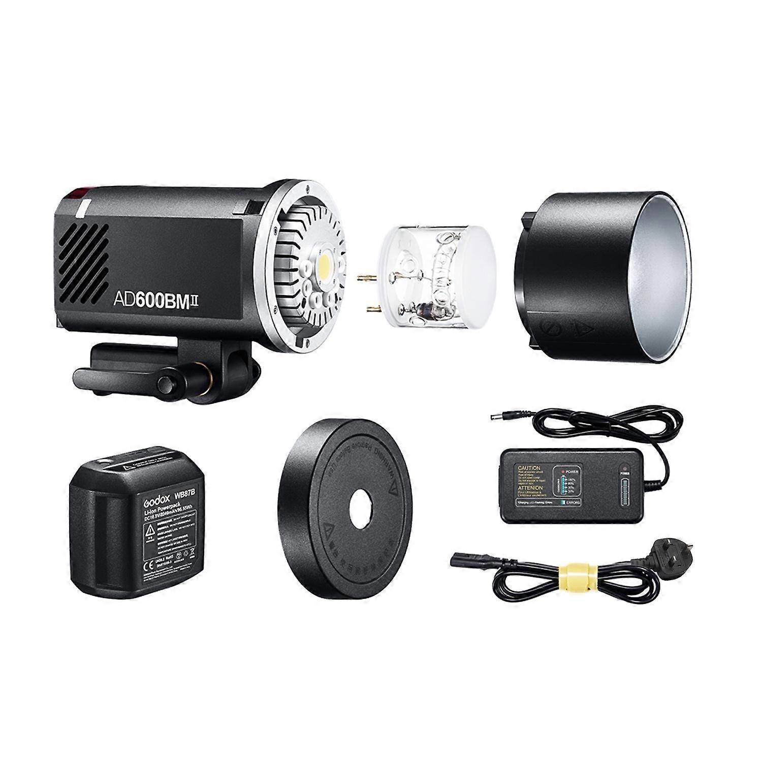 Portable Flash Light 600Ws Power 1/8000s HSS 0.01-1.9s Recycling Time 500 Full Power Flashes with 40