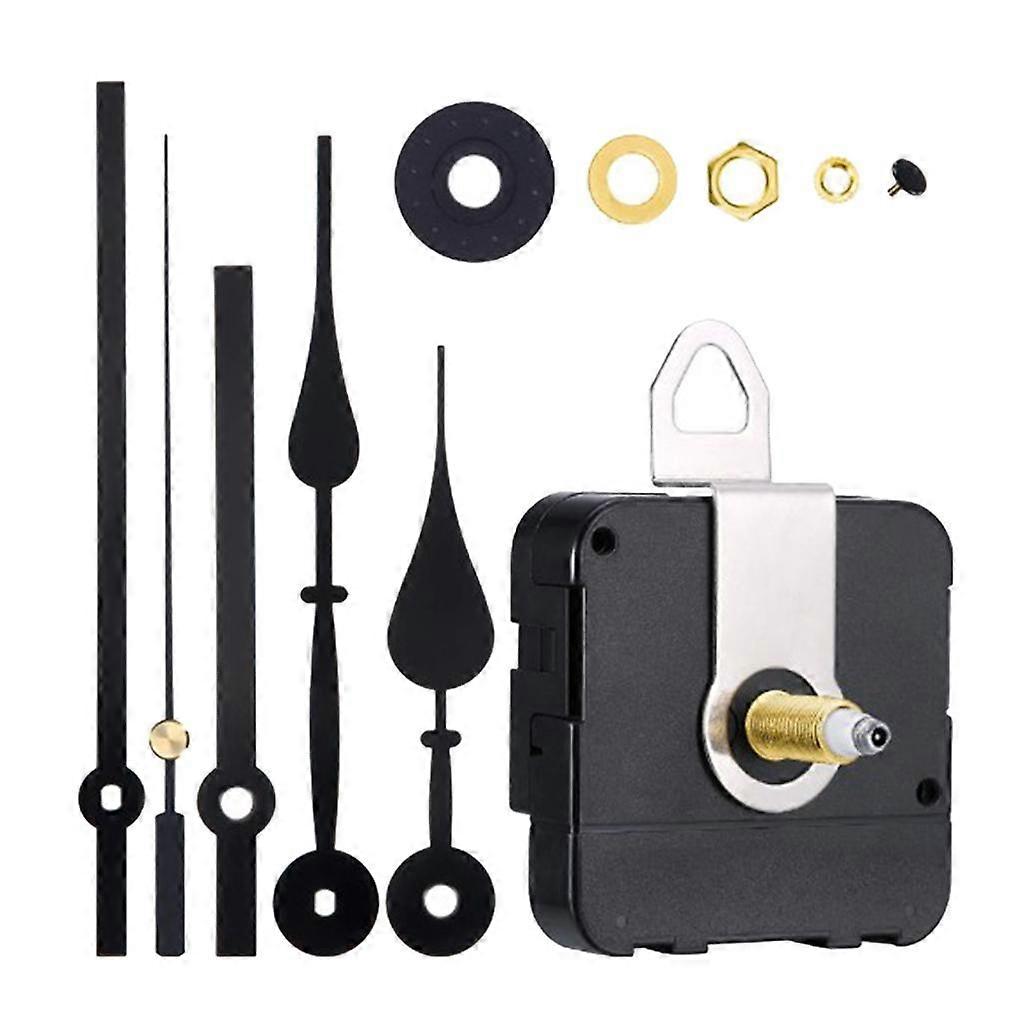 Wall Clock Movement Mechanism with 5Pcs Clock Hands, Quartz Clock Motor Kit, for