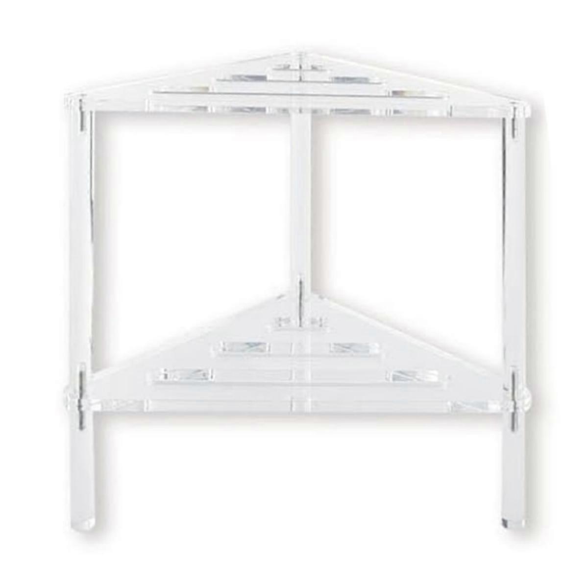Acrylic Shower Bench, 12In D X 12In W X 12In H, Heavy Duty 50lbs Capacity, Waterproof Non-Slip with