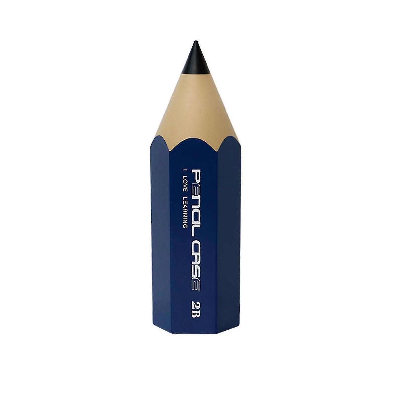 Pencil Shape Pencil Case Easy Use Reusable Stationery Box for Home