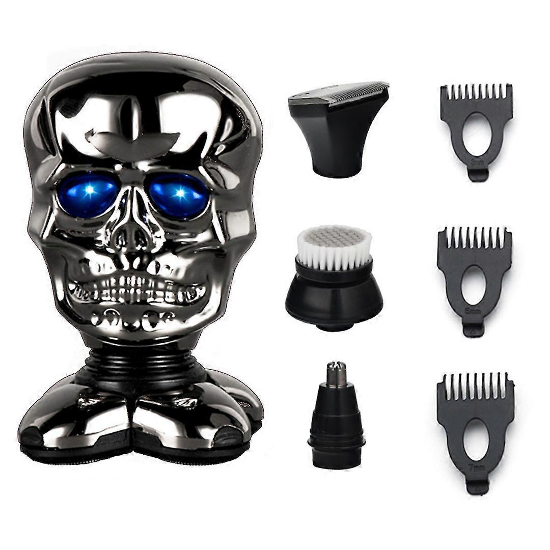 Electric Head Shaver, Precision Dual Track Heads for Mess-Free Dry Shaving, Ergonomic Design & Lithium Power for Men on the Go