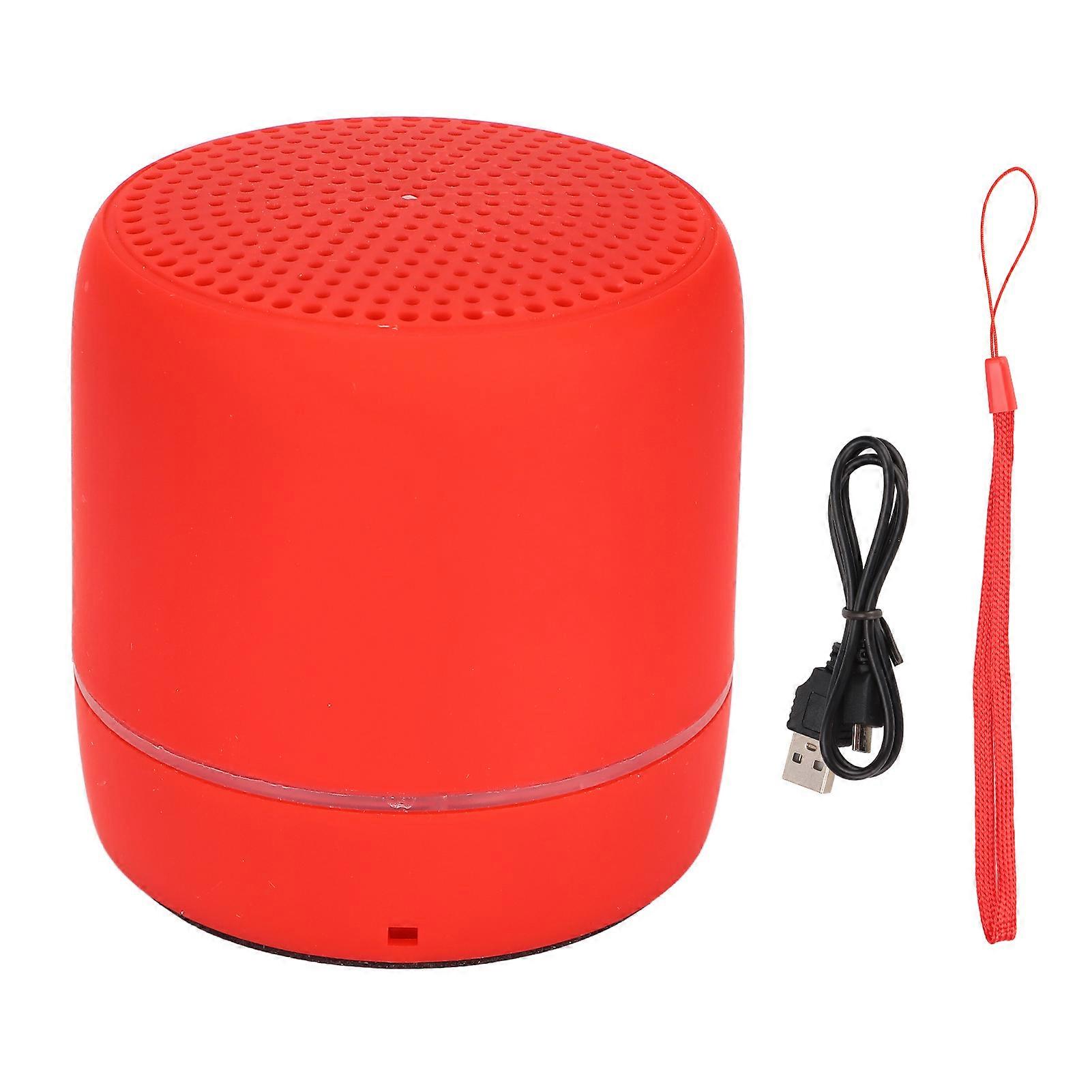 Compact Speaker for On-The-Go, Portable Bluetooth Speaker with Vibrant Colored Lights, High-Quality ABS Material for Durability