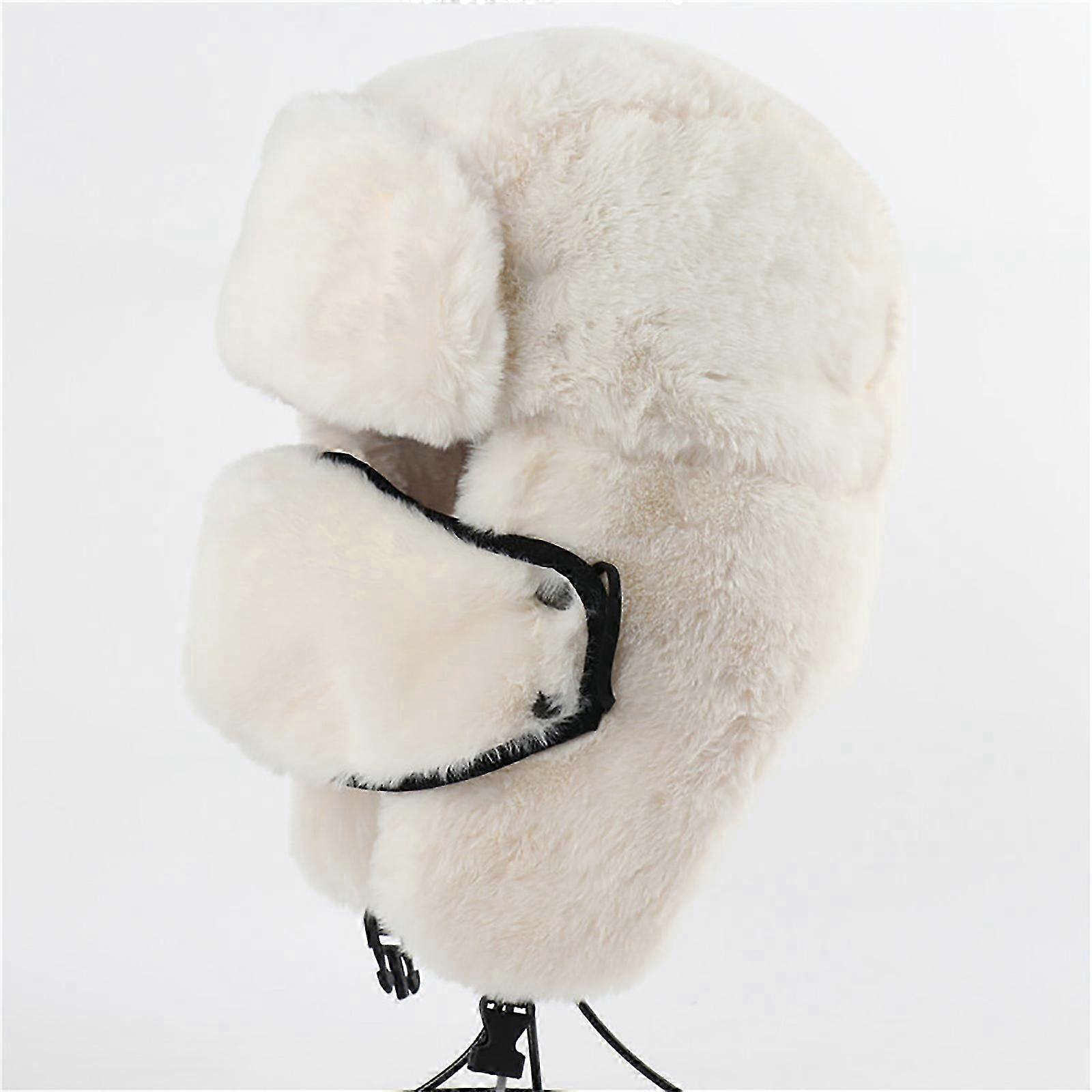 Soviet Ushanka, Russian Fur Hat + Badge, Ussr Army Soldier Winter Caps Nice