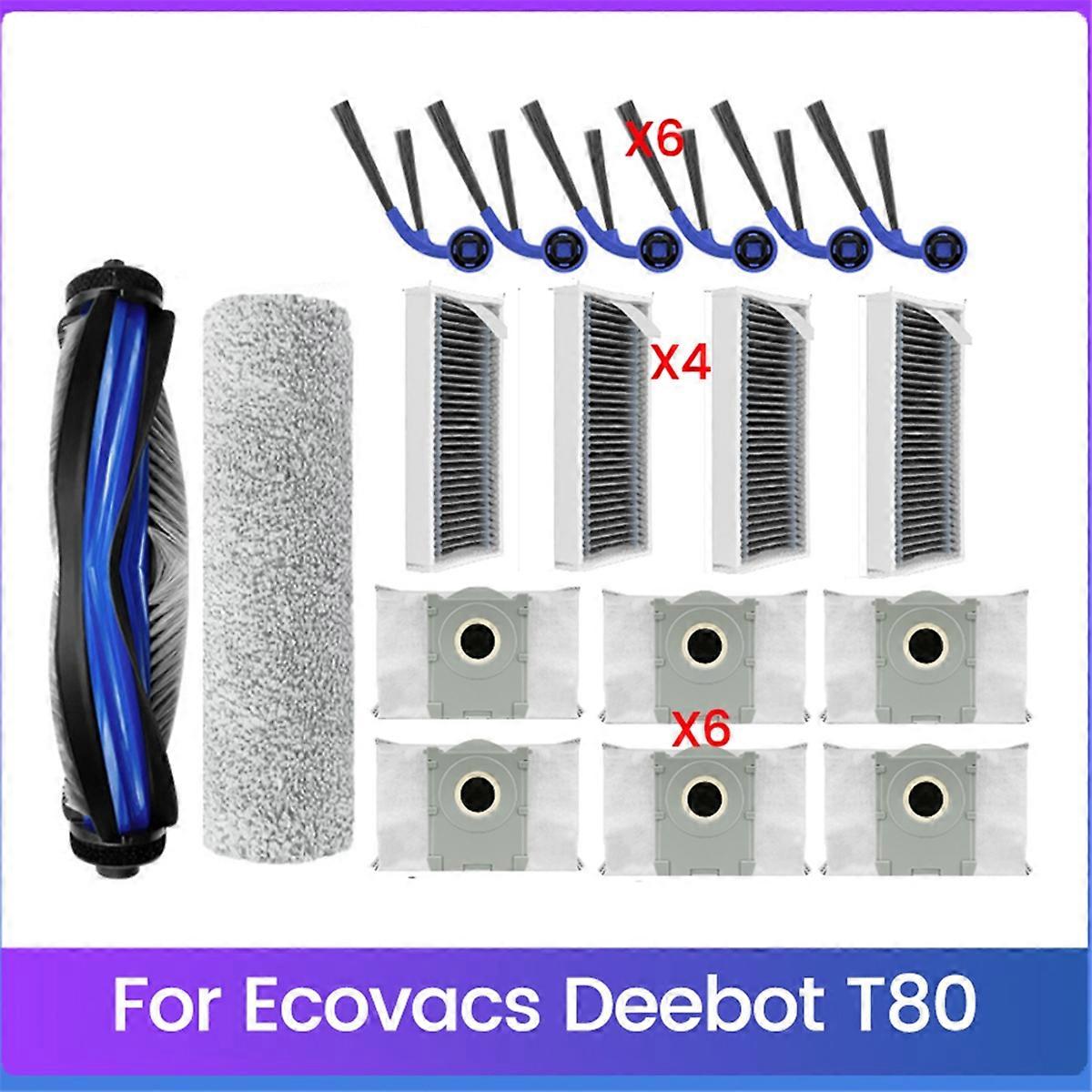 18PCS for T80 Robot Vacuum Cleaner Parts Replacement