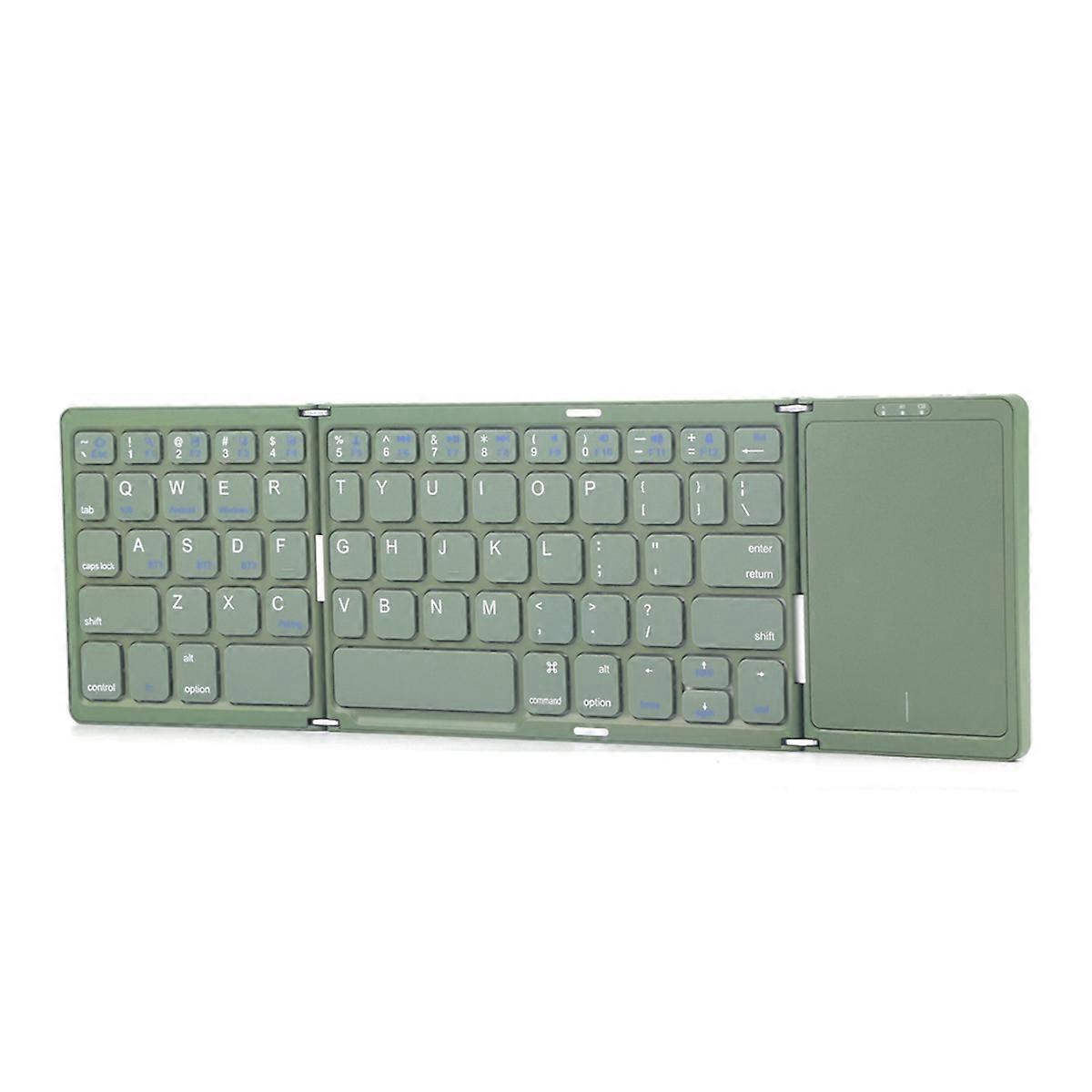 Foldable Bluetooth Keyboard Wireless Keyboard Dark Green