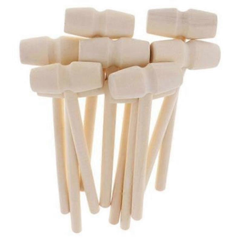 30PCs Mini Wooden Hammer compatible Lobster Crab and Other Shellfish,Solid Wood Mini Mallet Knocking