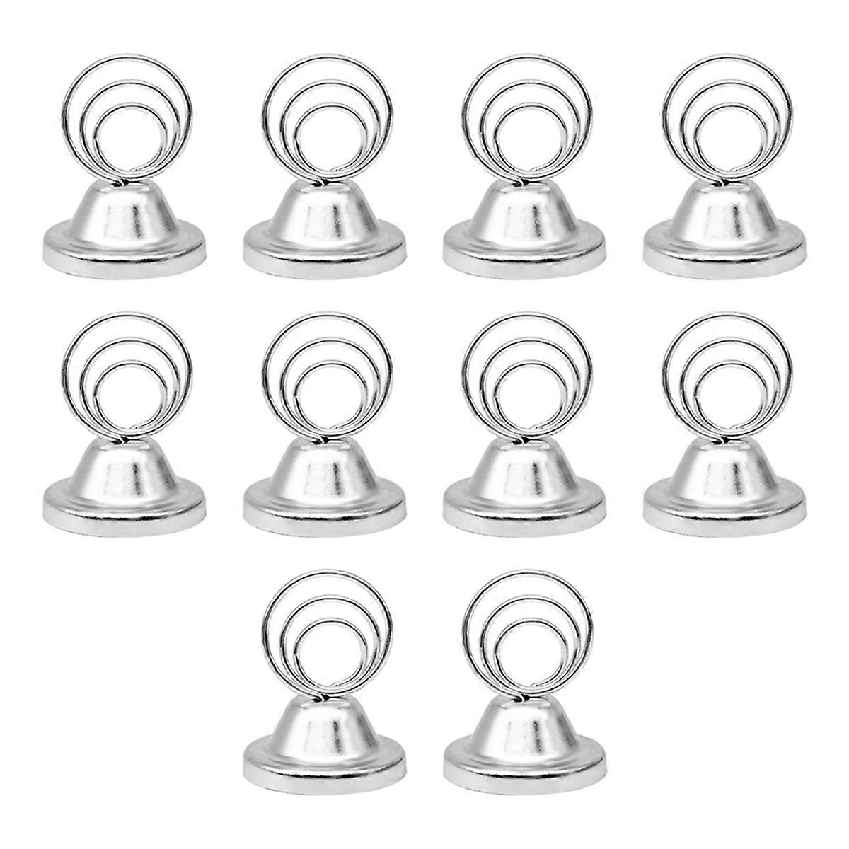 Porte-notes pour couvercle de casserole, porte-numéro de table, porte-carte de siège (argent)