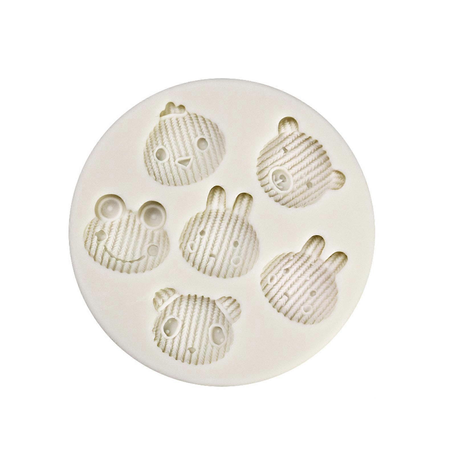 3D漫画の動物のシリコーンモールドフォンダンケーキモールドチョコレート、キャンディー、キャンドル、手作り石鹸を作るためのDIYベーキングツール