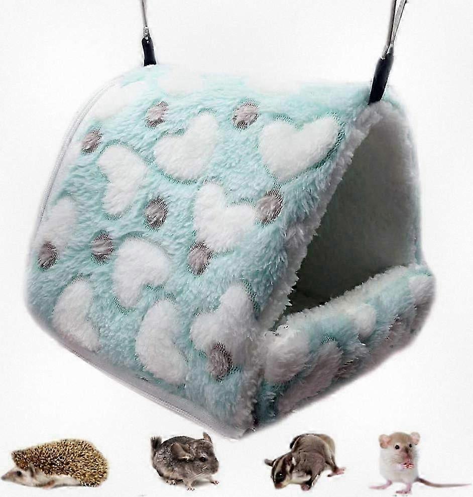 Lit suspendu en polaire douillette pour petits animaux de compagnie - Hamac cage pour hamsters, furets et chinchillas