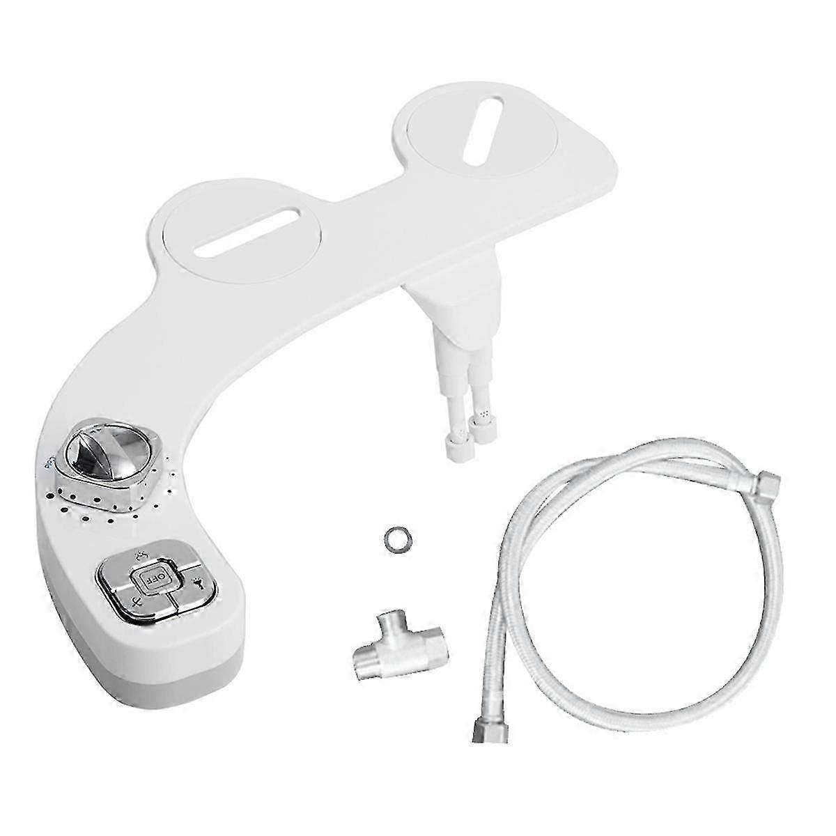 Bidet Attachment Sprayer for Toilet NonElectric SelfCleaning Dual Retractable Nozzles Adjustable