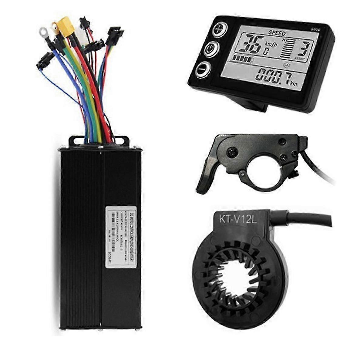 Ebike Sinus Wave Controller 400A Dreimode 36V/48V/52V mit S866 LCD-Farbdisplay für E-Bike