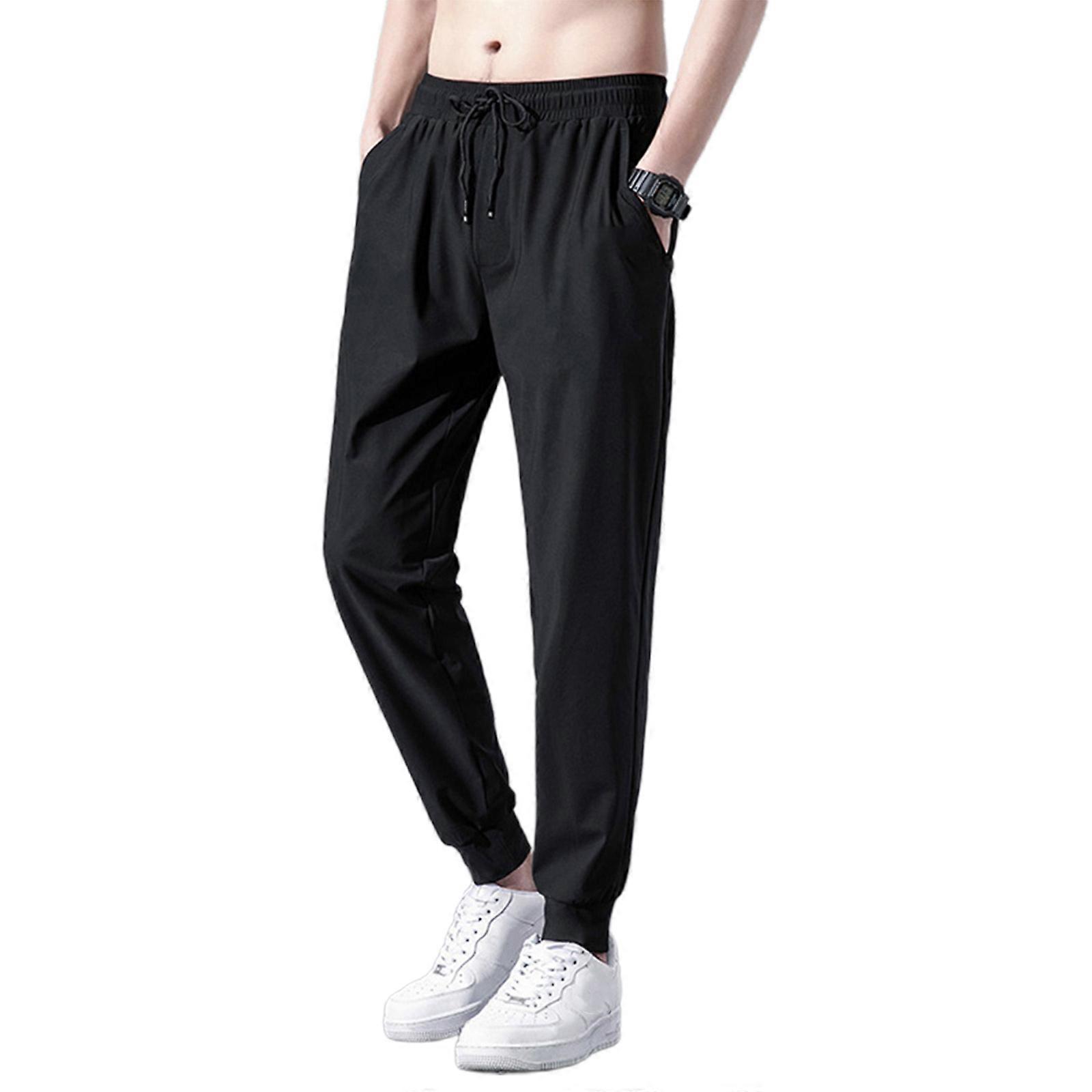 Running Sweats Lounge Pants Sweatpants Workout Pants Cotton Jogger Trousers Open Bottom for Men Running Jogger Gym  bundle of feet pure  XXL