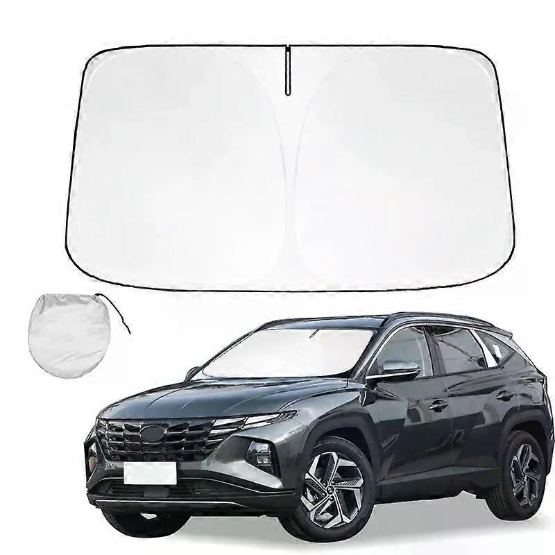 Windshield Sun Shade for Hyundai Tucson 2015-2023 2024 Window Sun Visor Protector Foldable Blocks UV Rays Keep Your Car Cooler