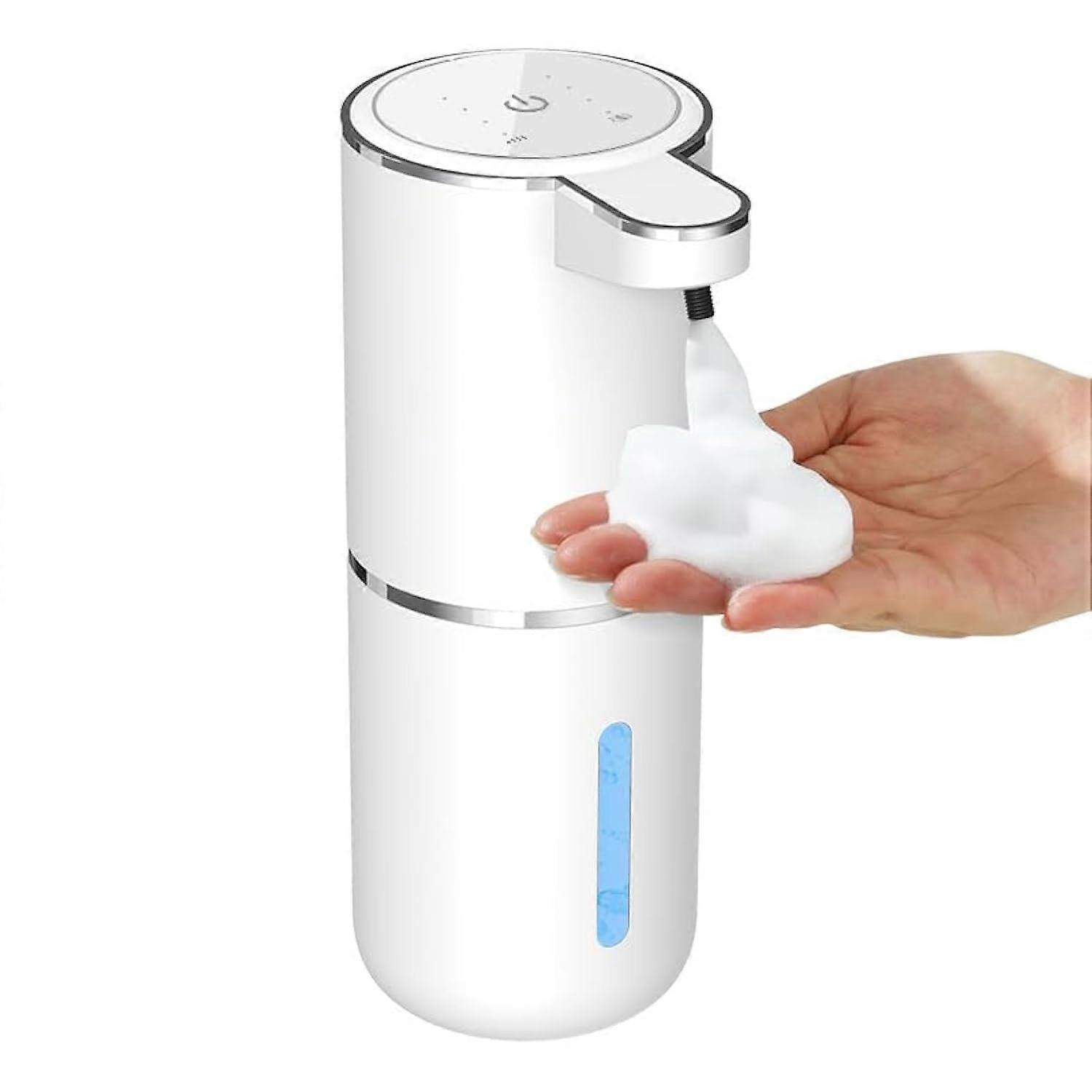 Automatic Foam Soap Dispenser 400ml - Hands-Free Touchless Pump, USB Rechargeable, Adjustable Foam Settings, Durable Design