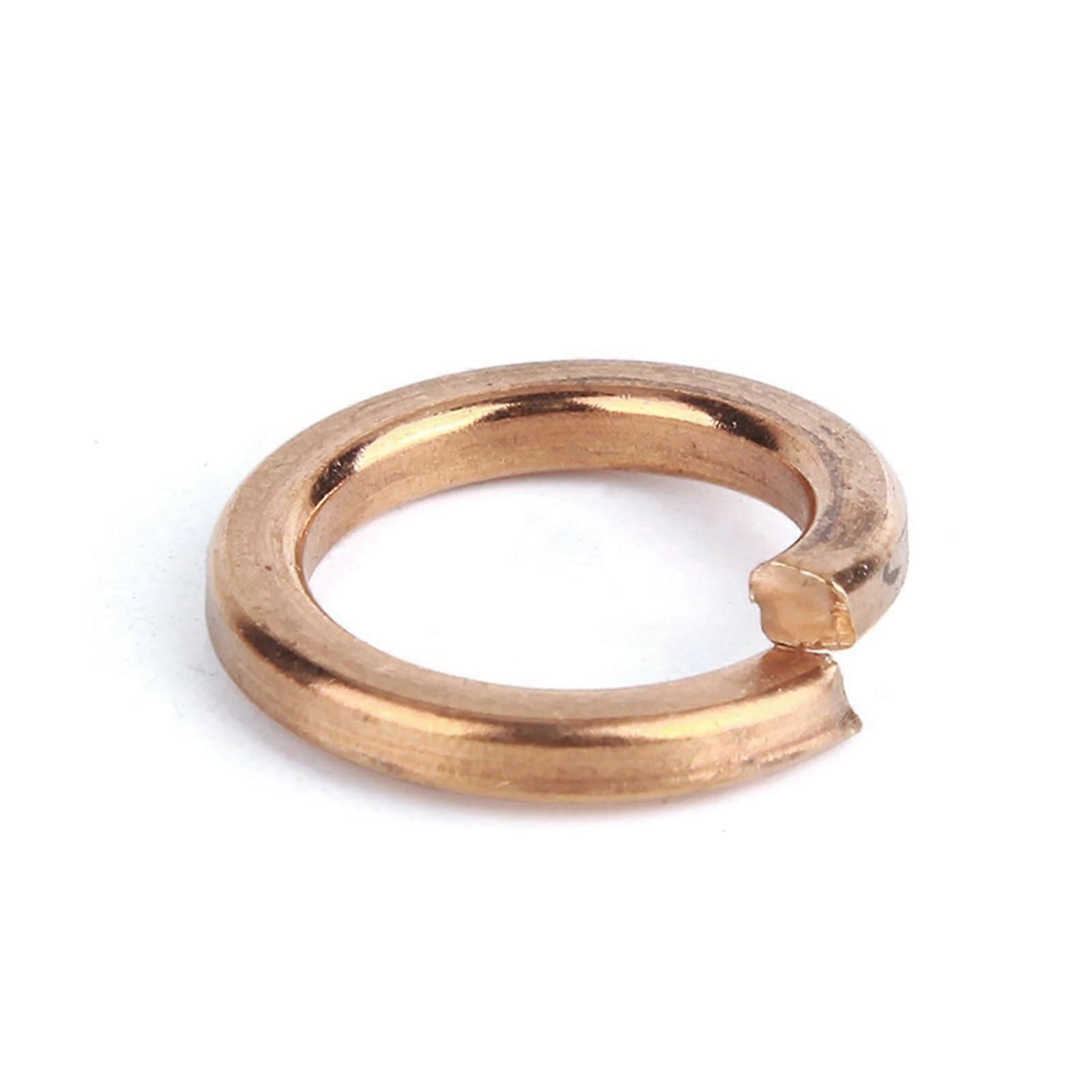 Brass Split Spring Washer M8 Anti-Loose Lock Washer Pad for M3 M4 M5 M6 M10 M12 M14 M16 M18 M20 - 5 Pcs