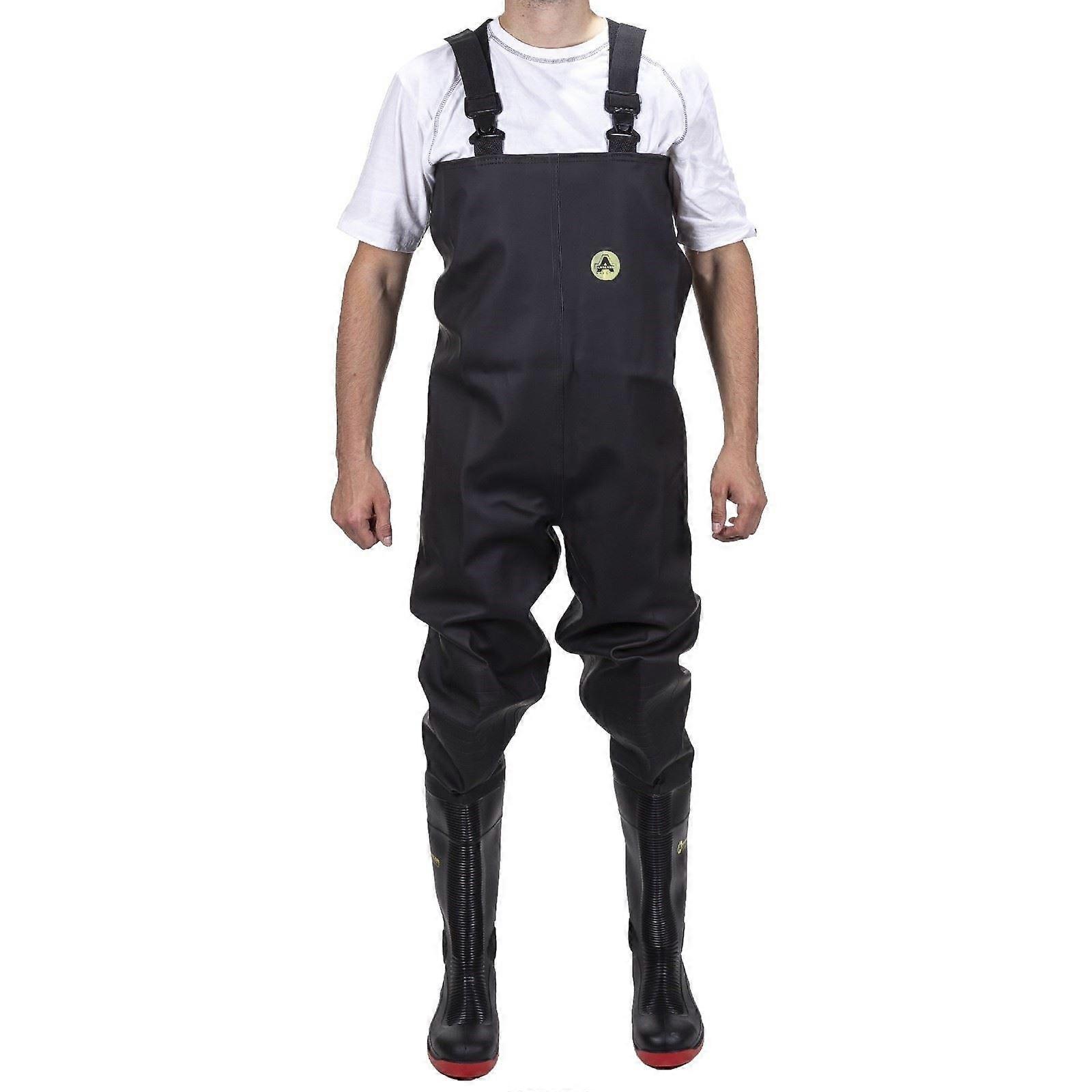 Amblers Safety Danube Chest Safety Wader Black PVC Unisex Waders-13