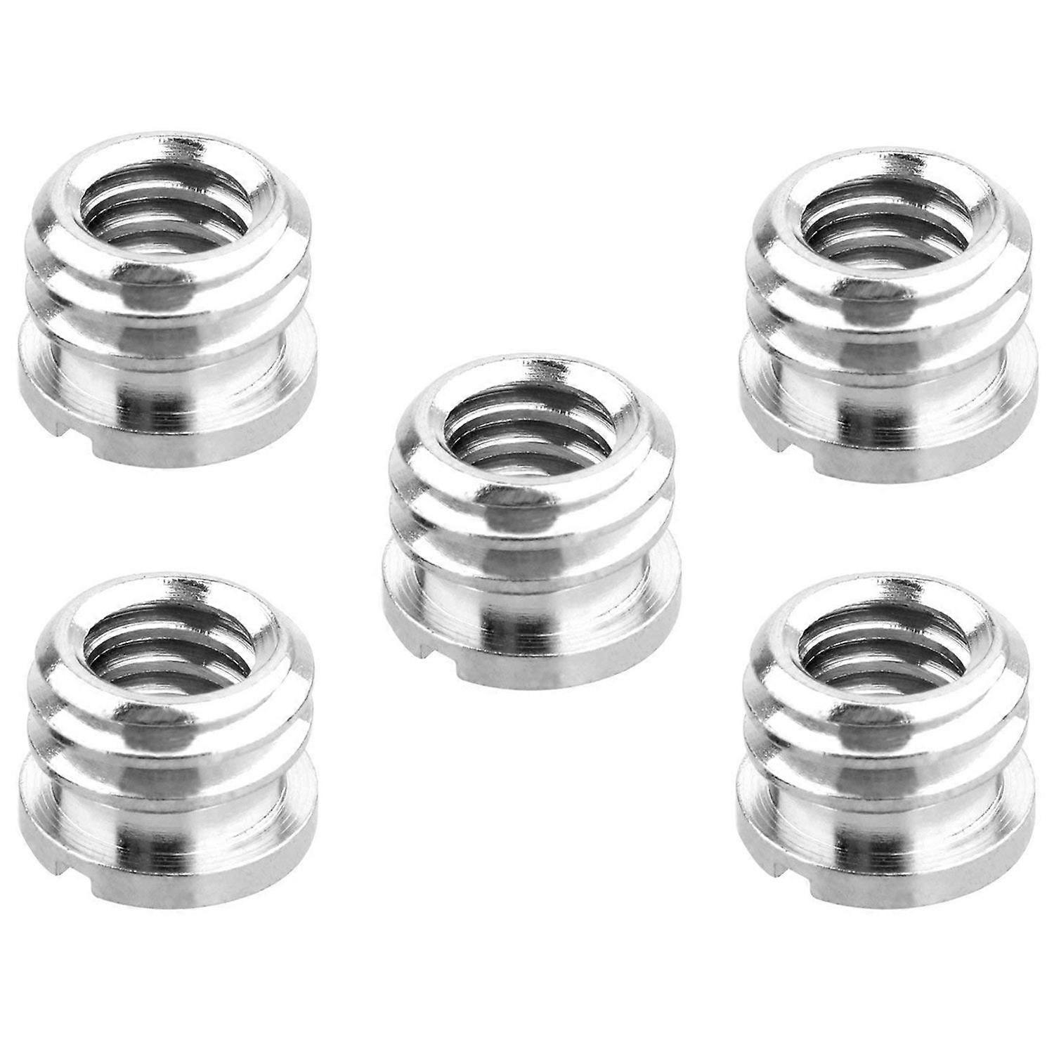Confezione da 5 Da 1/4 di pollice a 3/8 di pollice Converti Vite Standard Adattatore Riduttore Boccola Convertitore per DSLR Camera Camcorder Treppiede Monopiede Testa A Sfera Testa A Sfera Vide