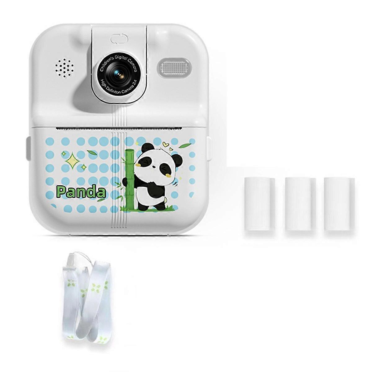 Kids Camera Cute Camera Photo Printer Digital Children Panda