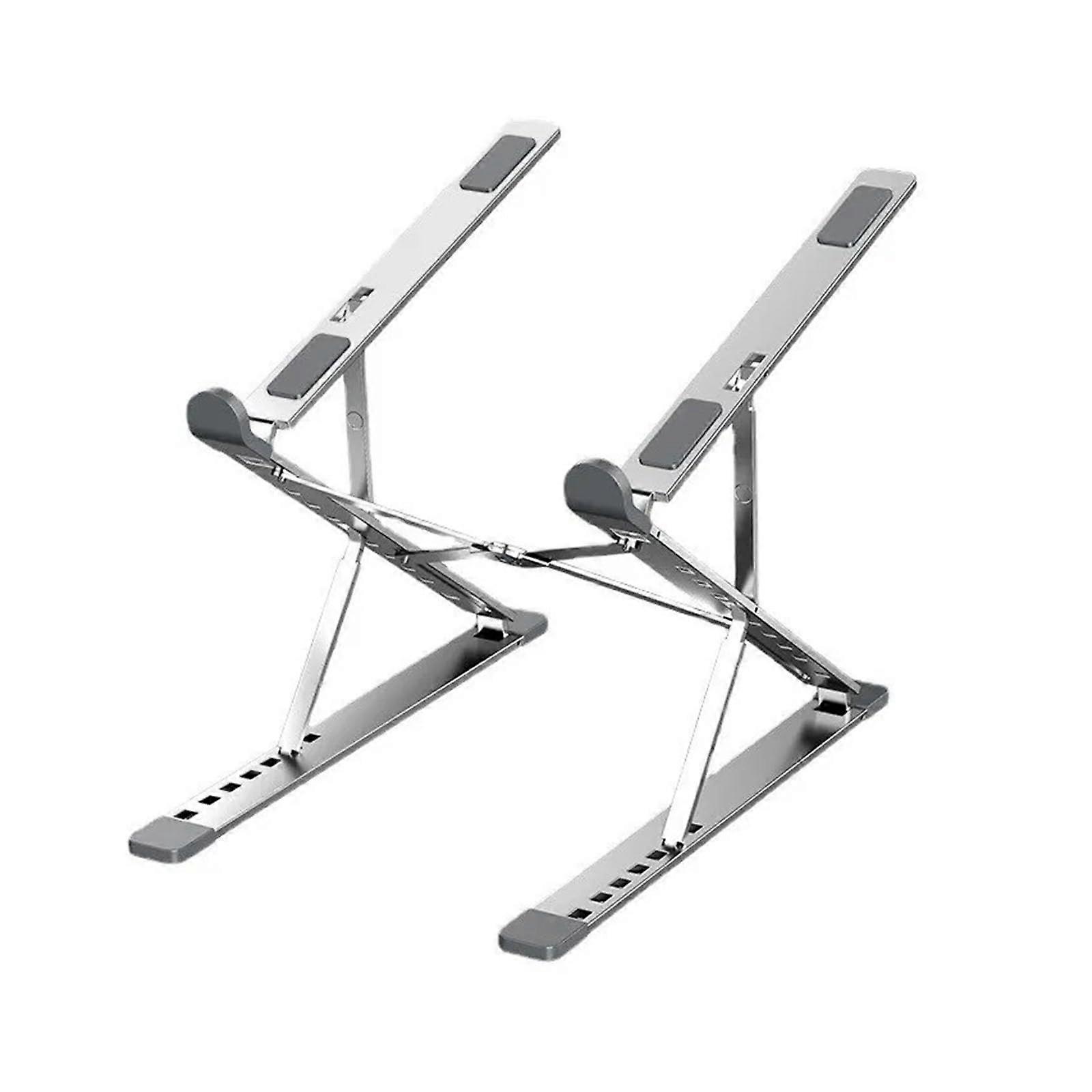 Laptop Stand, Foldable Adjustable Aluminum with Heat Dissipation for Laptops up to 15.6 Inches, Portable Ergonomic Design