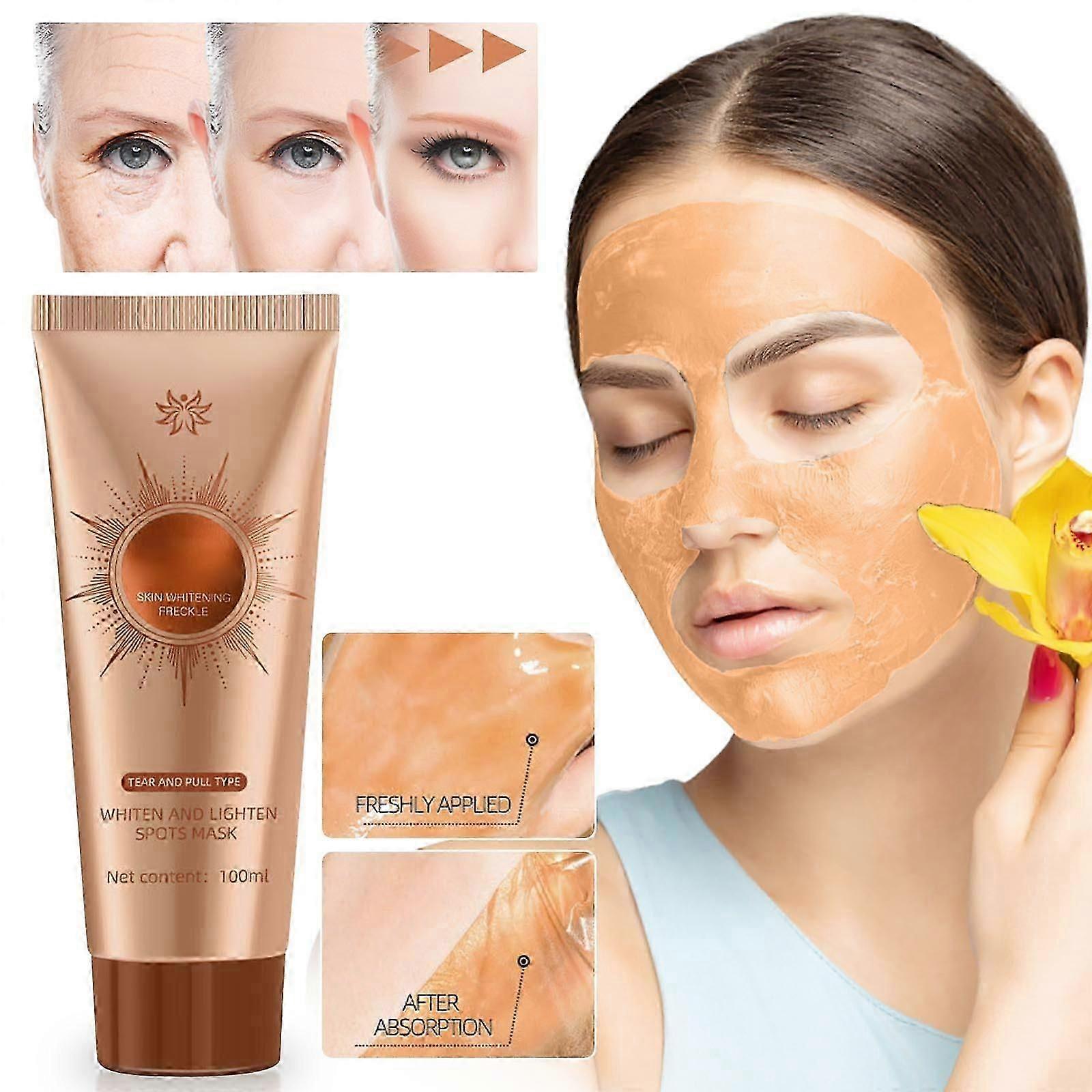 Masque facial blanchissant et éclaircissant Masque facial déchirant