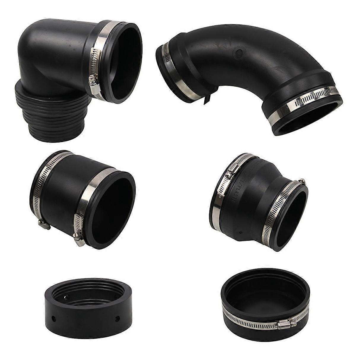RV and Campervan Sewer Waste Plumbing Connection System Kit Fit 3inch PVC Pipe RV Sewer Hose Fitting