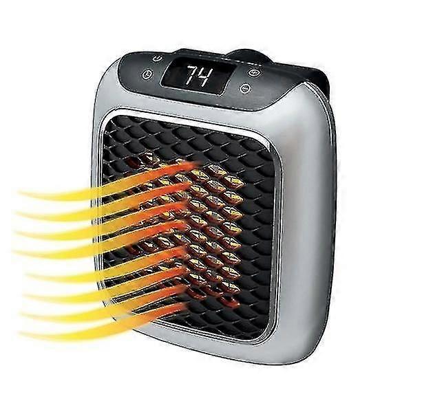 Riscaldatore d'ambiente con display a led uscita a parete Riscaldatore elettrico con termostato regolabile Handy Heater Turbo, riscaldatore a parete da 800 Watt