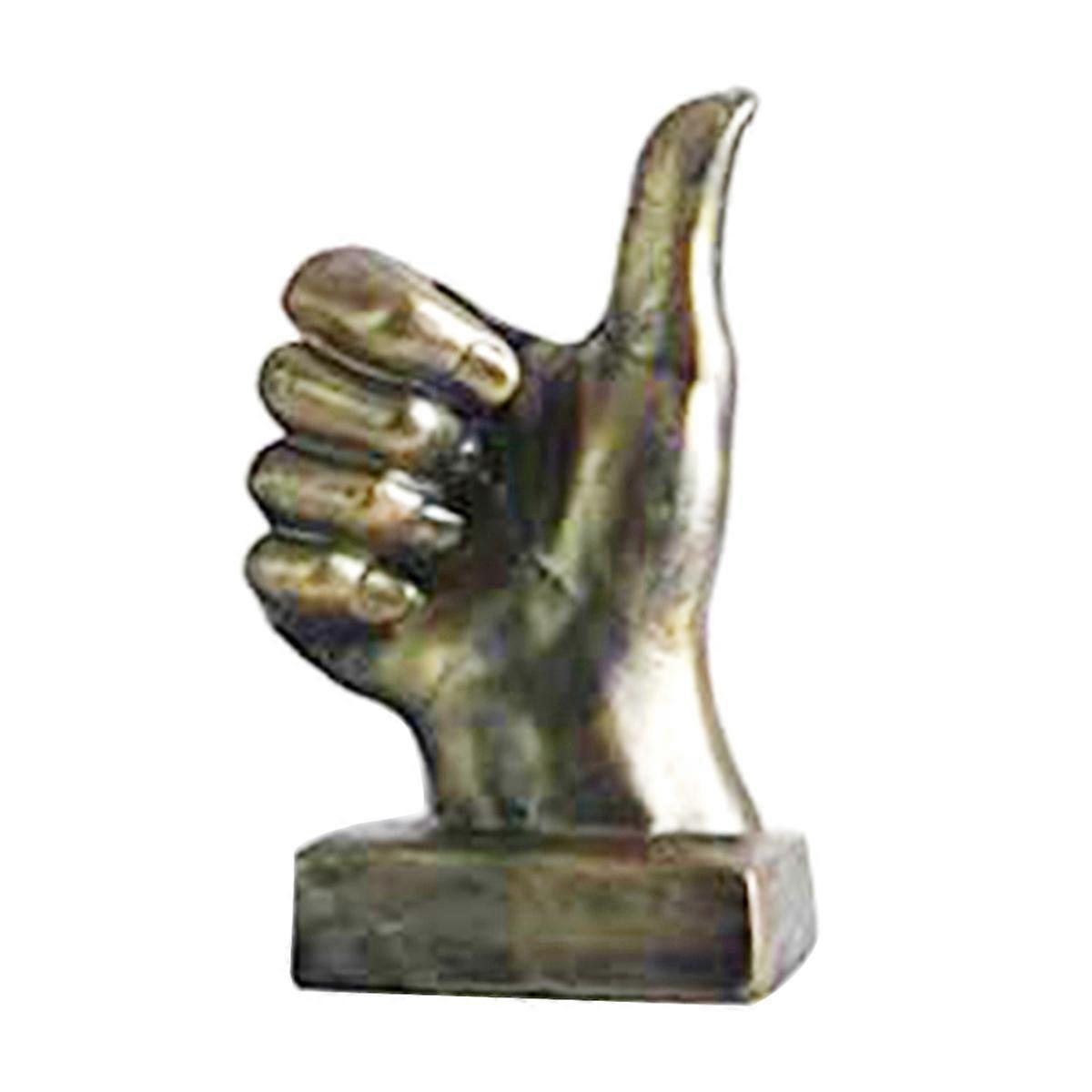 Hand Finger Gesture Desk Statues Fingers Sculpture 9 X 15cm